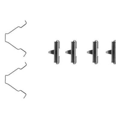 Remblok-montageset achterzijde voor Mazda 626 type 4 1.8 I