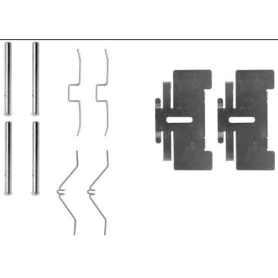 Remblok-montageset voorzijde voor Mitsubishi Galant type 1 2.0 Glx