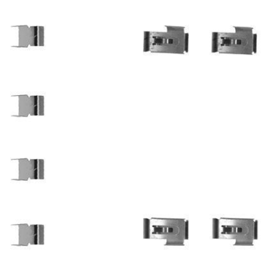 Mitsubishi Galant IV Sedan 2.0 4wd (e39a, E38a, E33a) Remblok-montageset achterzijde