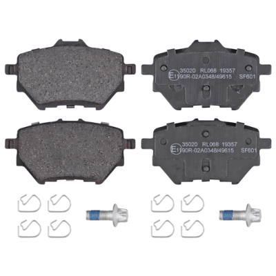 Remblokken achterzijde standaard kwaliteit voor Peugeot 308 Sw type 2 1.6 Vti