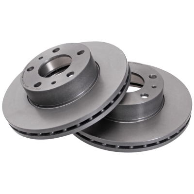 Set (2x) Remschijven voorzijde Brembo premium voor Citroen Jumper Bus 2.2 Hdi 130