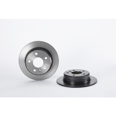 Set (2x) Remschijven achterzijde Brembo premium voor Mercedes-benz A-klasse (w169) A 170 (169.032, 169.332)