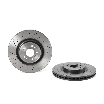 Set (2x) Remschijven voorzijde Brembo premium voor Mercedes-benz M-klasse (w166) Ml 350 Bluetec 4-matic (166.024)