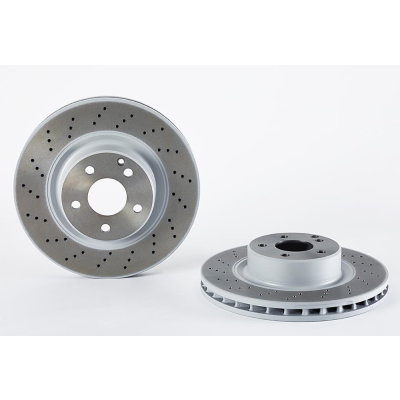 Set (2x) Remschijven voorzijde Brembo premium voor Mercedes-benz S-klasse Coupe (c215) Cl 500 (215.375)