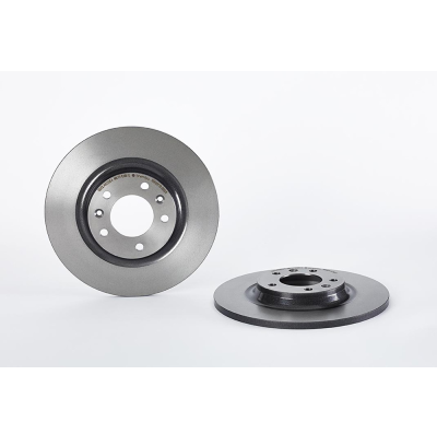 Set (2x) Remschijven achterzijde Brembo premium voor Peugeot 407 2.0 Bioflex