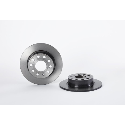 Set (2x) Remschijven achterzijde Brembo premium voor Seat Altea Xl 2.0 Fsi