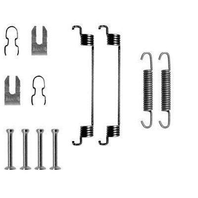 Remschoen -montageset achterzijde voor Fiat Punto 1.9 Jtd