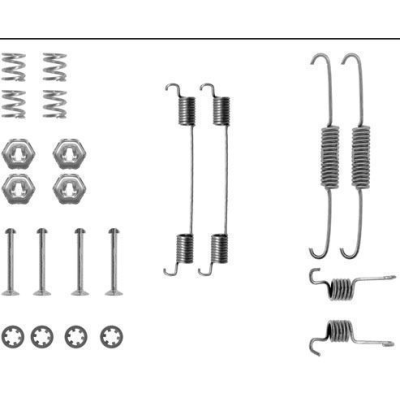 Remschoen -montageset achterzijde voor Ford Fiesta type 3 1.6