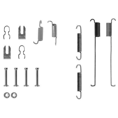 Remschoen -montageset achterzijde voor Ford Ka 1.3 I