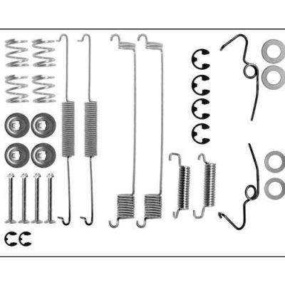 Remschoen -montageset achterzijde voor Ford Transit Bus 1.6 