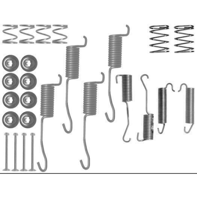 Remschoen -montageset achterzijde voor IVeco Daily type 2 Open Laadbak/ Chassis 59-12 