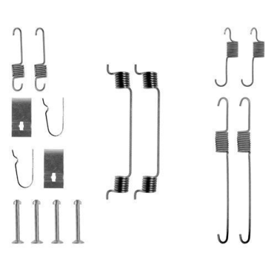 Remschoen -montageset achterzijde voor Kia Pride 1.3 16v