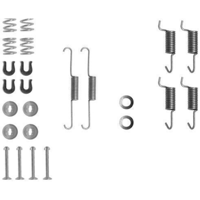 Remschoen -montageset parkeerrem achterzijde voor Mitsubishi Galant type 6 Stationwagen 2.5 V6 24v 