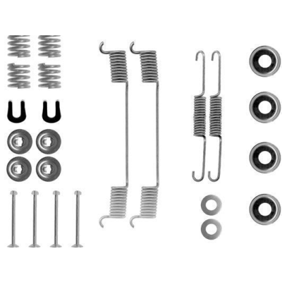 Remschoen -montageset achterzijde voor Nissan Bluebird Hatchback 2.0 