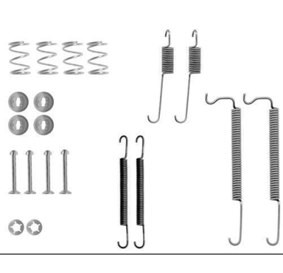 Remschoen -montageset achterzijde voor Opel Kadett E Hatchback 1.5 Td