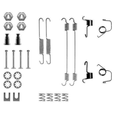 Remschoen -montageset achterzijde voor Peugeot 205 type 1 1.4