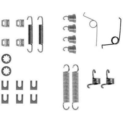 Remschoen -montageset achterzijde voor Peugeot 304 1.4 D 