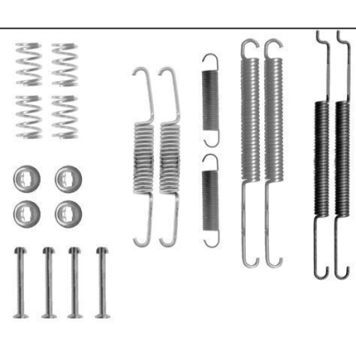 Remschoen -montageset achterzijde voor Volkswagen (vw) Caddy Hatchback/limousine 1.9 D