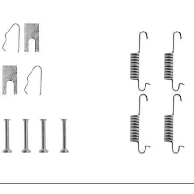 Remschoen -montageset achterzijde voor Volkswagen (vw) Polo 0.9