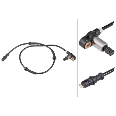 Renault Clio II Bestelwagen 1.9 D (sb0r) ABS-sensor achterzijde, links